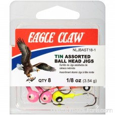 Eagle Claw® Tin Assorted Ball Head Jigs 8 ct Pack 551450267